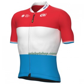Wielershirt 2022 Groupama-FDJ Luxemburgs Kampioenschap - Wit Blauw - Rood